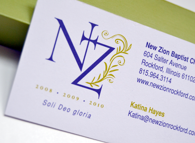 NEW ZION Business Card